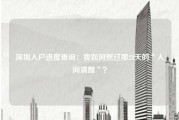 深圳入户进度查询：我如何熬过那28天的＂人间清醒＂？